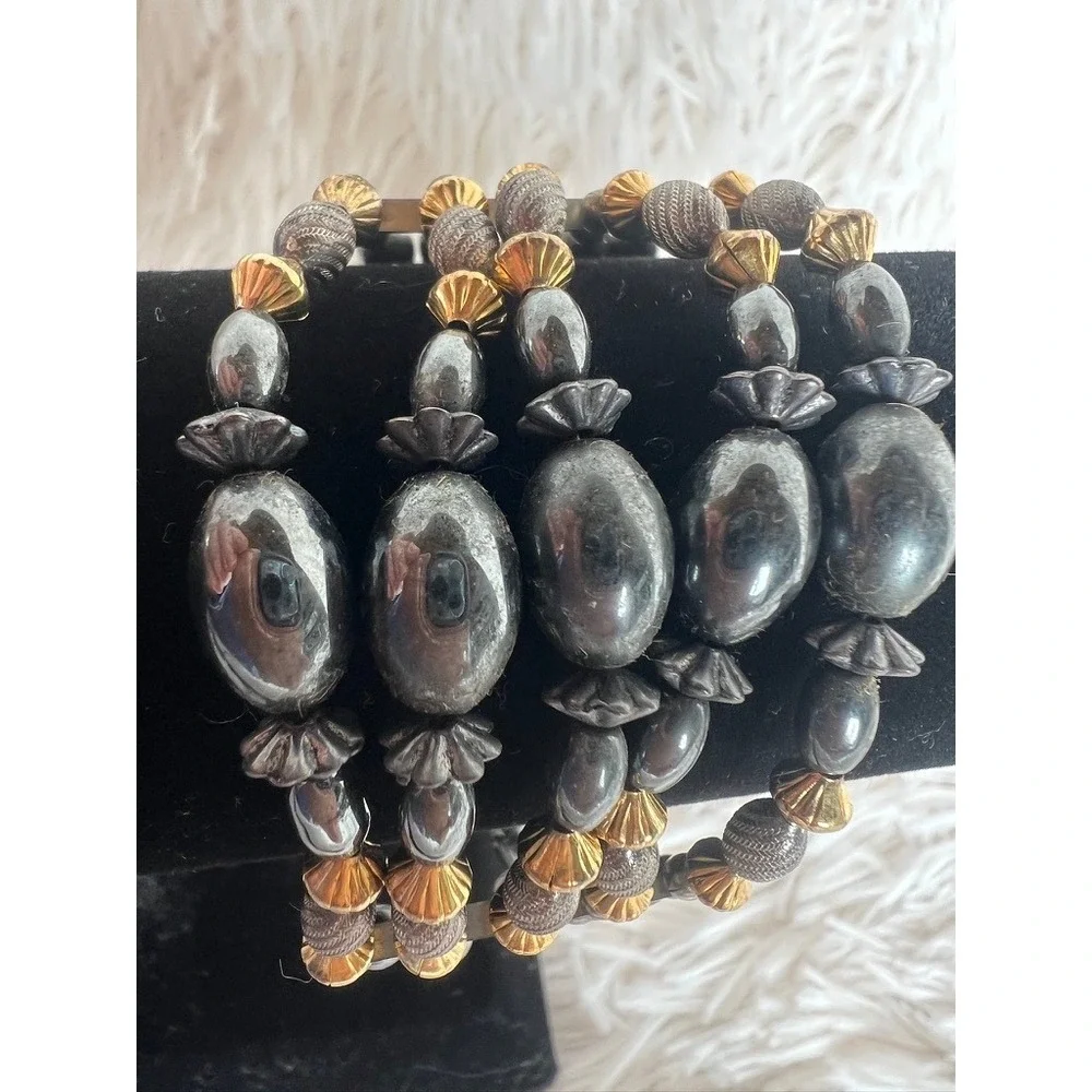 Vintage Hematite Bracelet 7